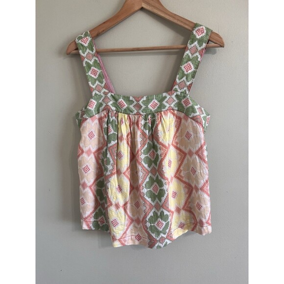 Anthropologie Marta Cropped Swing Tank Women Square Neck Size Small - Picture 3 of 9